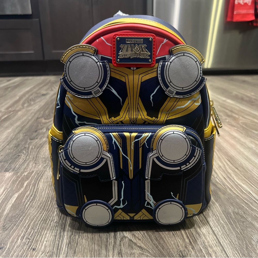 NWT! Loungefly Disney Marvel Thor Love and Thunder Cosplay Mini Backpack